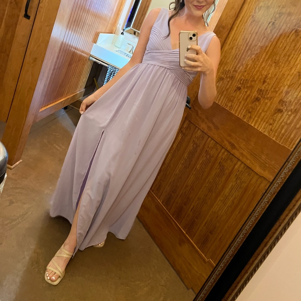 Birdy Grey Laurie Empire Dress- Lavender Chiffon